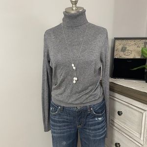 Gray turtleneck!